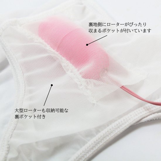 極薄ストレッチポケット付きショーツのローターポケット紹介